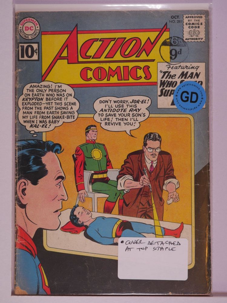 ACTION COMICS (1938) Volume 1: # 0281 GD