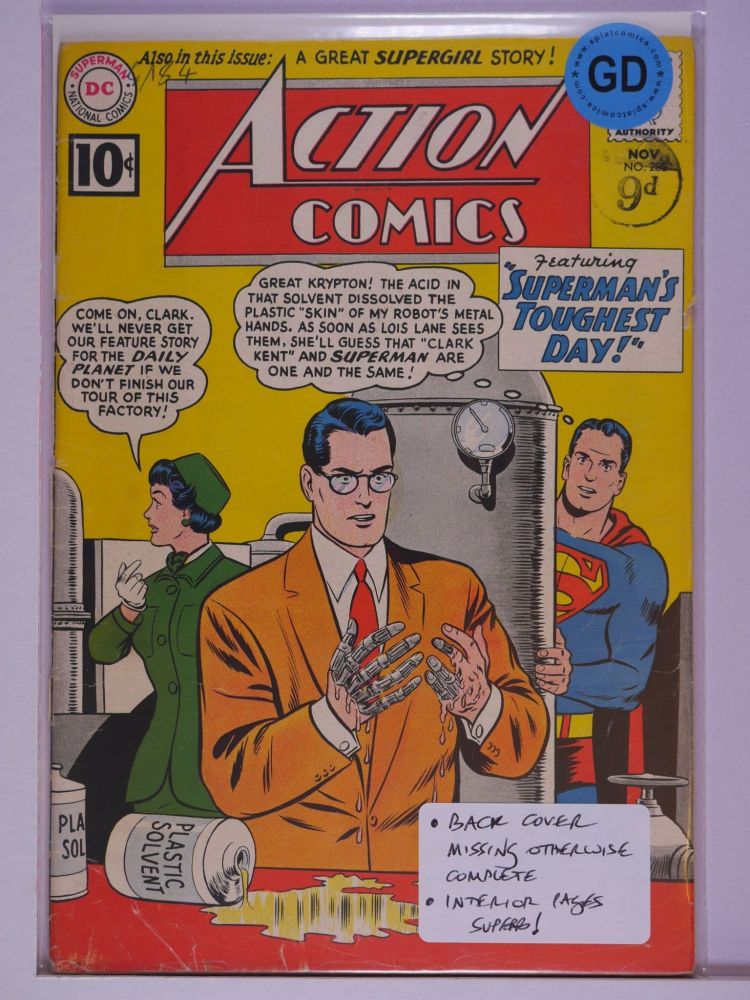 ACTION COMICS (1938) Volume 1: # 0282 GD