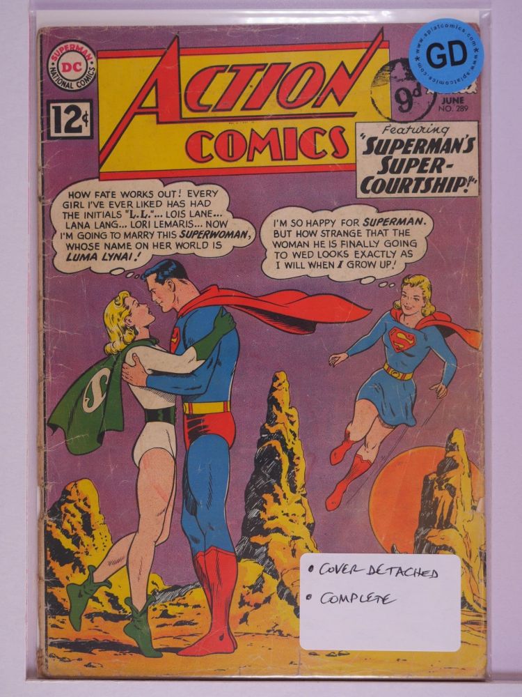 ACTION COMICS (1938) Volume 1: # 0289 GD