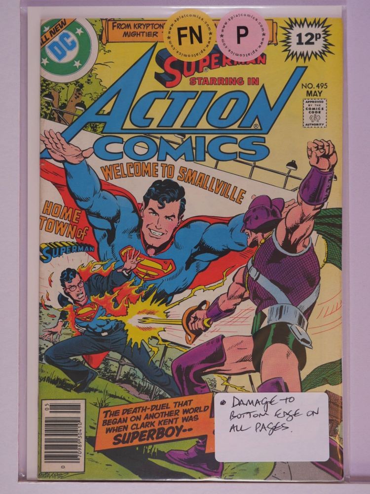 ACTION COMICS (1938) Volume 1: # 0495 FN PENCE