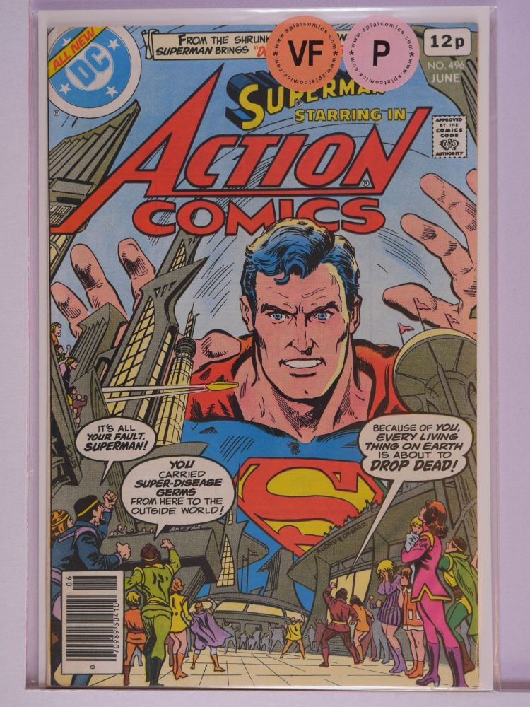 ACTION COMICS (1938) Volume 1: # 0496 VF PENCE