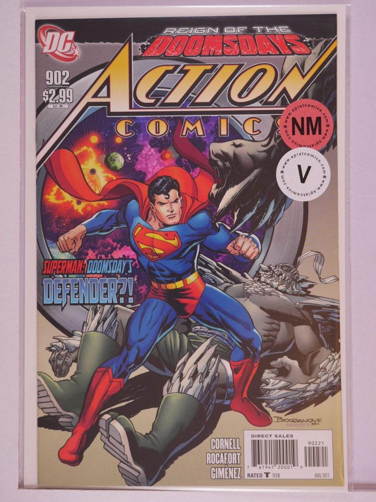 ACTION COMICS (1938) Volume 1: # 0902 NM JON BOGDANOVE COVER STANDING OVER PRONE DOOMSDAY VARIANT