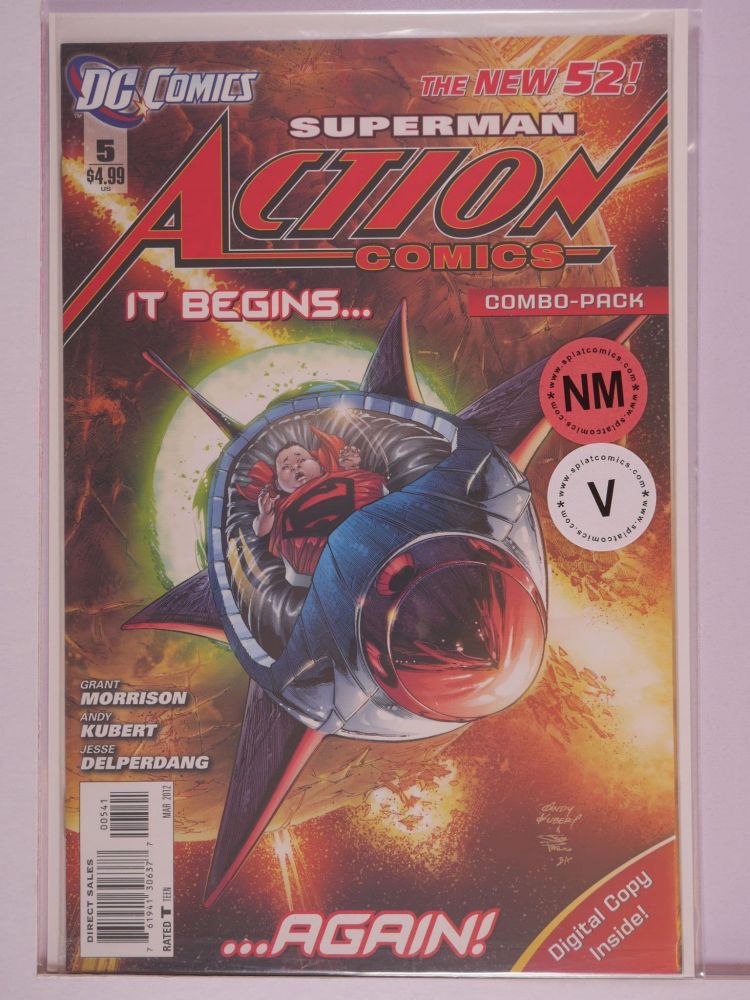 ACTION COMICS NEW 52 (2011) Volume 1: # 0005 NM COMBO PACK VARIANT