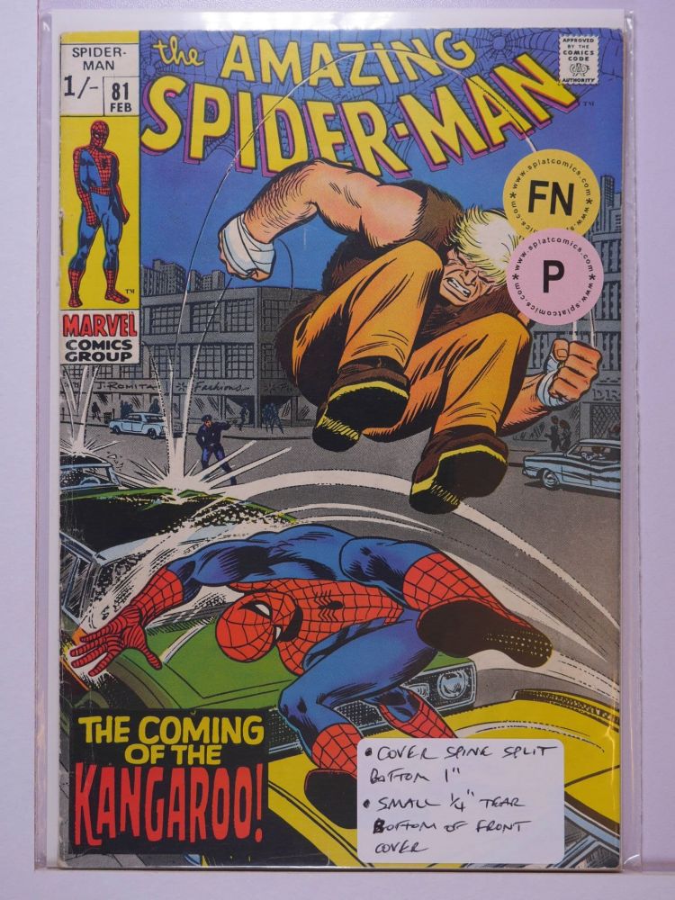 AMAZING SPIDERMAN (1963) Volume 1: # 0081 FN PENCE