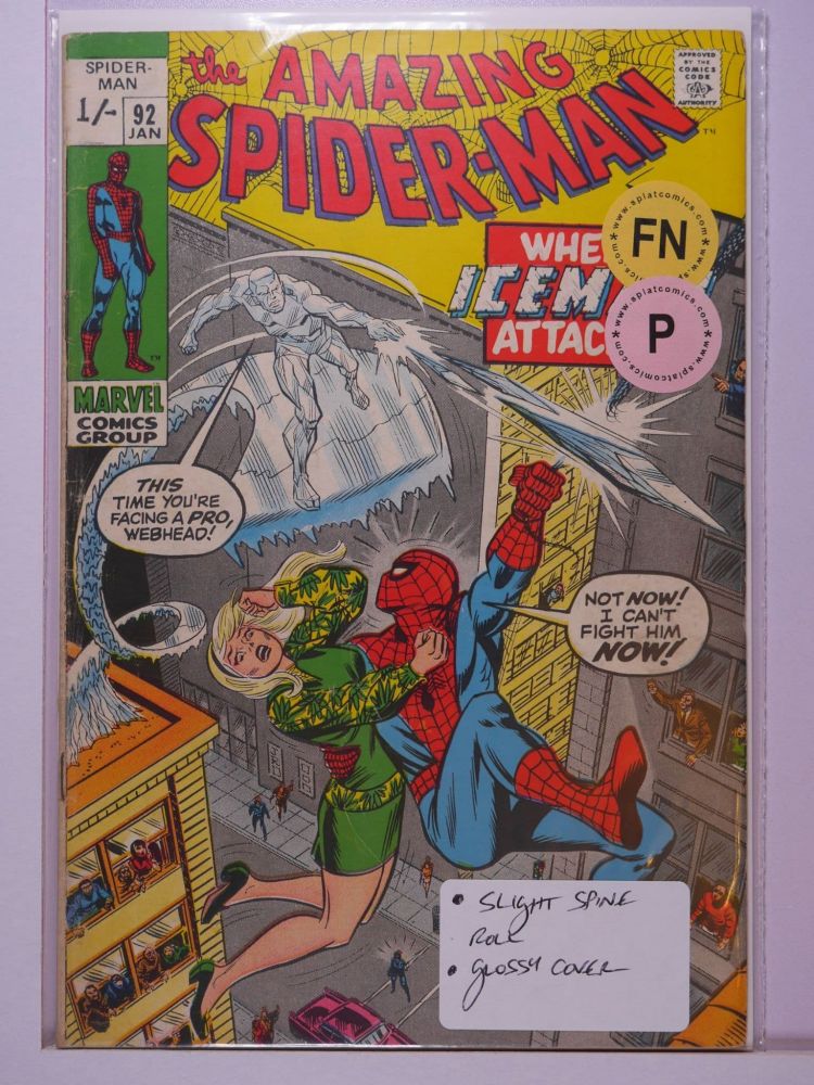 AMAZING SPIDERMAN (1963) Volume 1: # 0092 FN PENCE