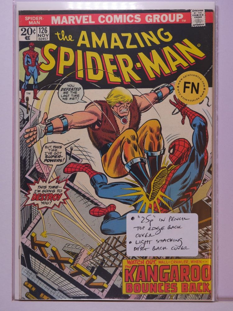 AMAZING SPIDERMAN (1963) Volume 1: # 0126 FN