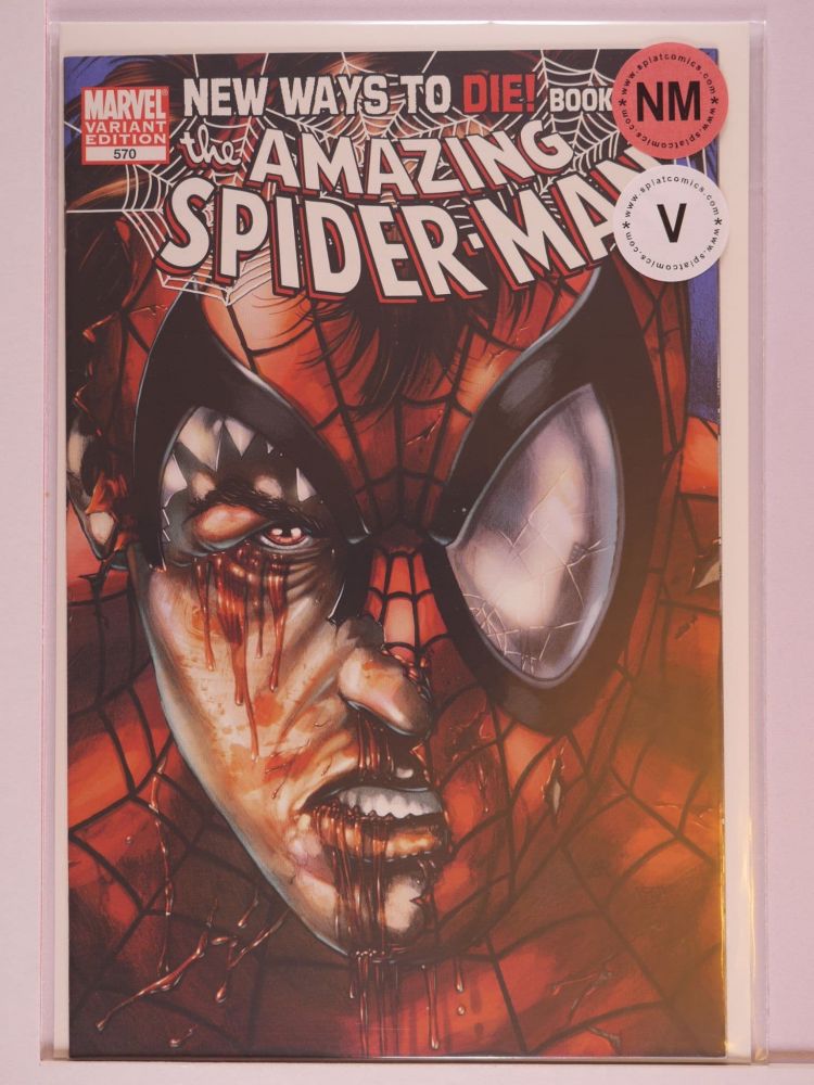 AMAZING SPIDERMAN (1963) Volume 1: # 0570 NM RIPPED MASK COVER VARIANT