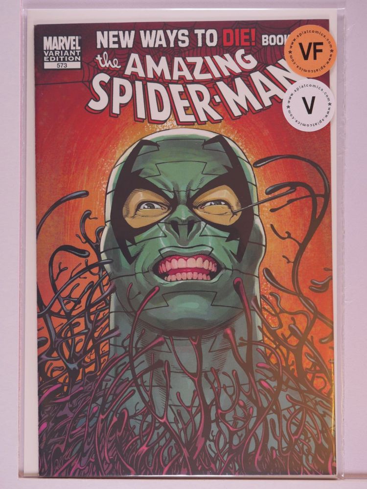 AMAZING SPIDERMAN (1963) Volume 1: # 0573 VF GREEN HEAD COVER VARIANT