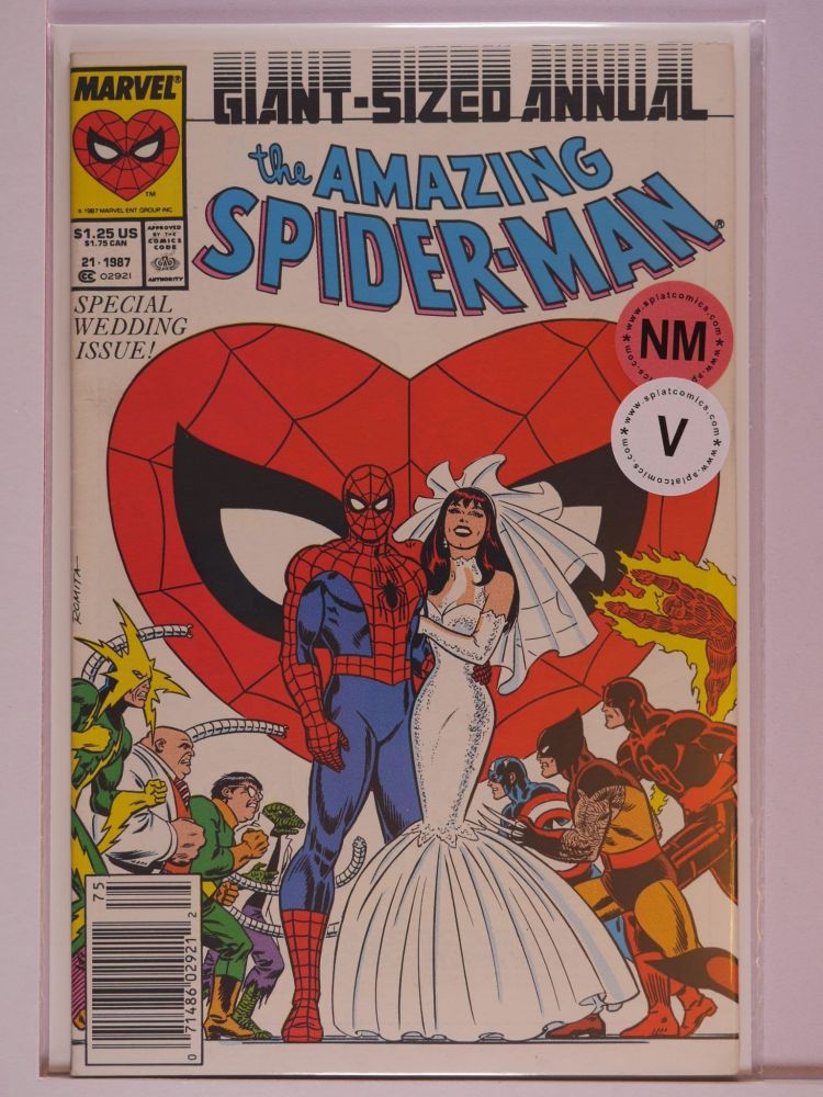 AMAZING SPIDERMAN ANNUAL (1964) Volume 1: # 0021 NM SPIDEY IN COSTUME VARIANT