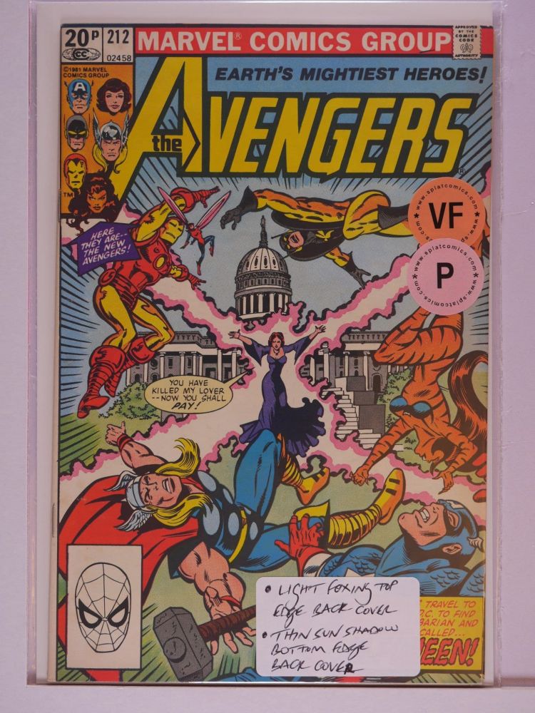 AVENGERS (1963) Volume 1: # 0212 VF PENCE