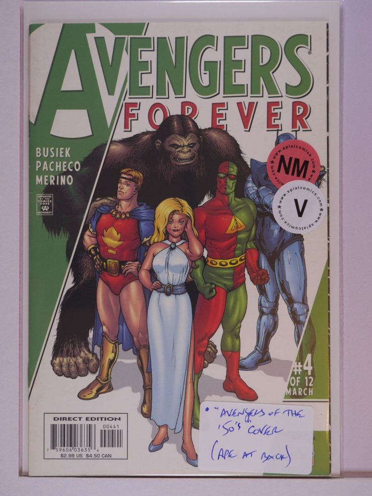 AVENGERS FOREVER (1998) Volume 1: # 0004 NM AVENGERS OF THE FIFTIES COVER VARIANT