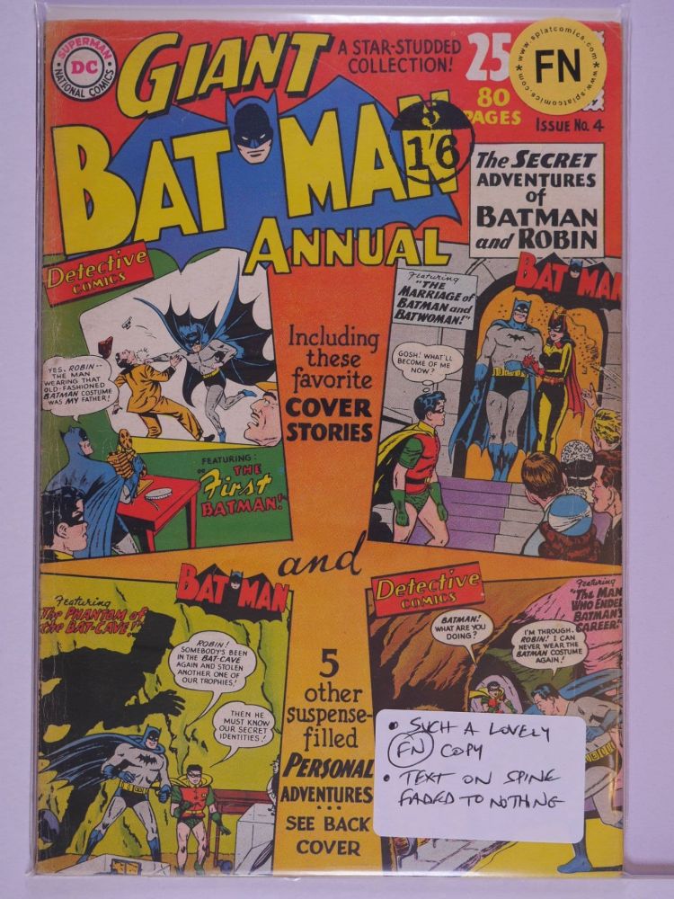 BATMAN ANNUAL (1961) Volume 1: # 0004 FN