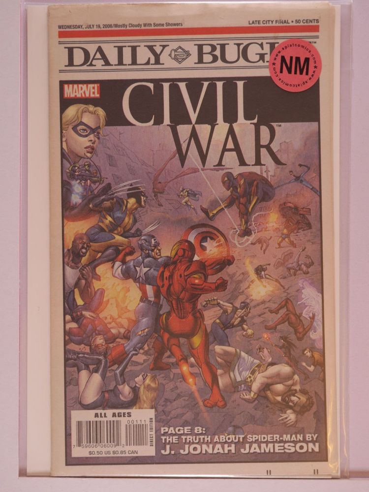 DAILY BUGLE NEWSPAPER JULY 19TH (2006) Volume 1: # 0001 NM CIVIL WAR SPECIAL