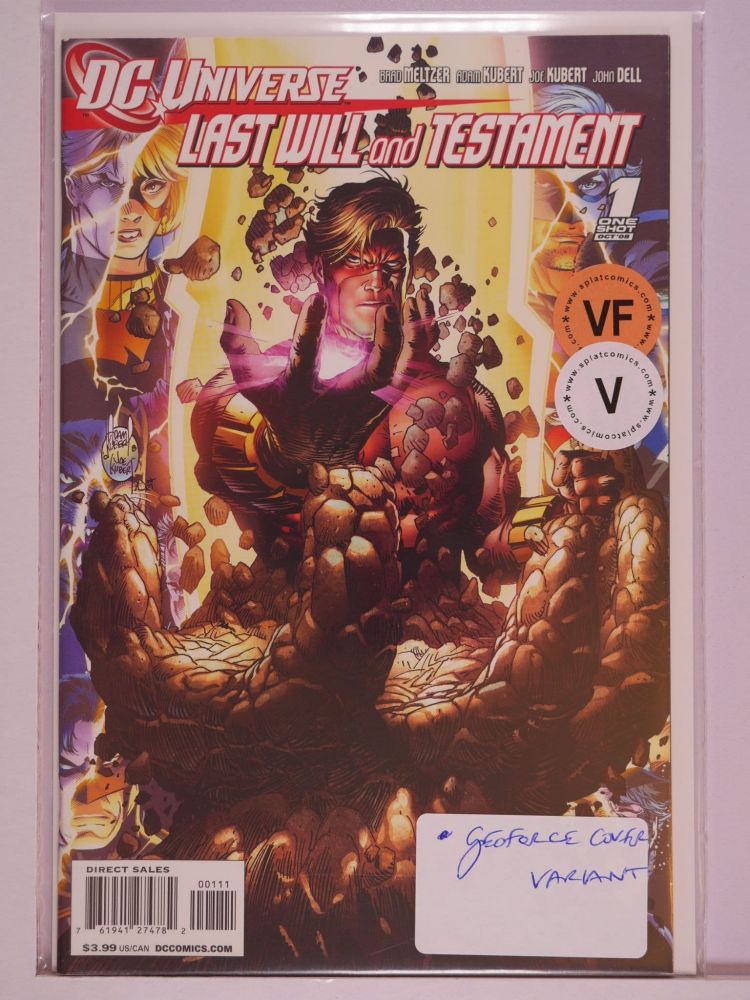 DC UNIVERSE LAST WILL AND TESTAMENT (2008) Volume 1: # 0001 VF GEOFORCE COVER VARIANT