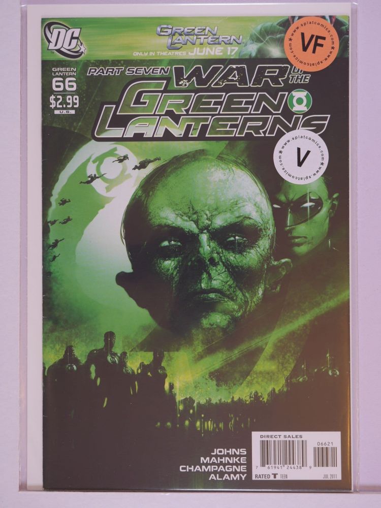 GREEN LANTERN (2005) Volume 4: # 0066 VF CLAYTON CRAIN GREEN HEAD COVER VARIANT
