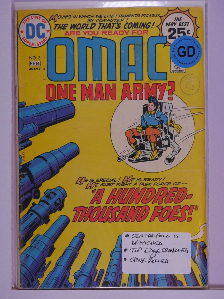 OMAC ONE MAN ARMY (1974) Volume 1: # 0003 GD