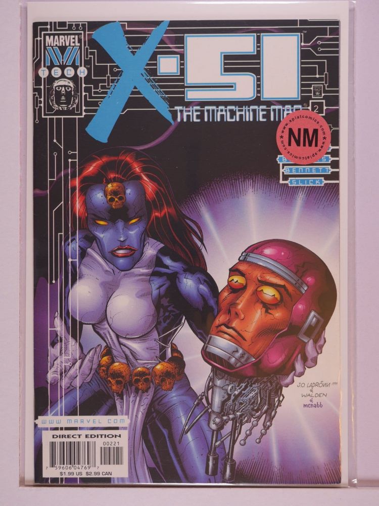 X-51 MACHINE MAN (1999) Volume 1: # 0002 NM